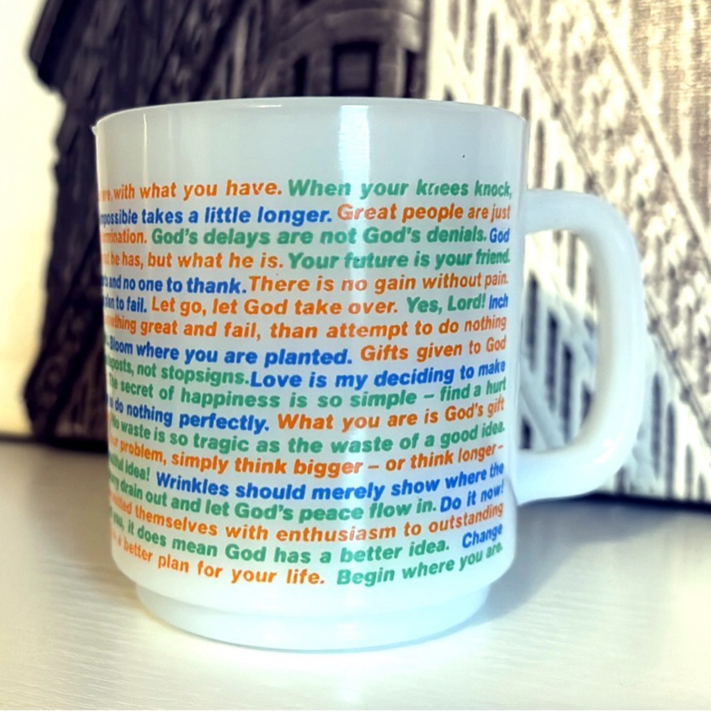 Vintage Glasbake Milk Glass Mug